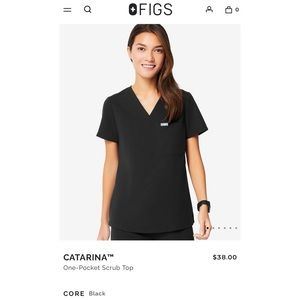 NEW FIGS Catarina One-Pocket Scrub Top